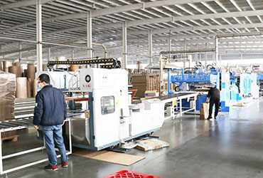 Corrugated box production line